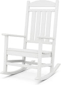 White Presidential Outdoor Rocking Patio Chair