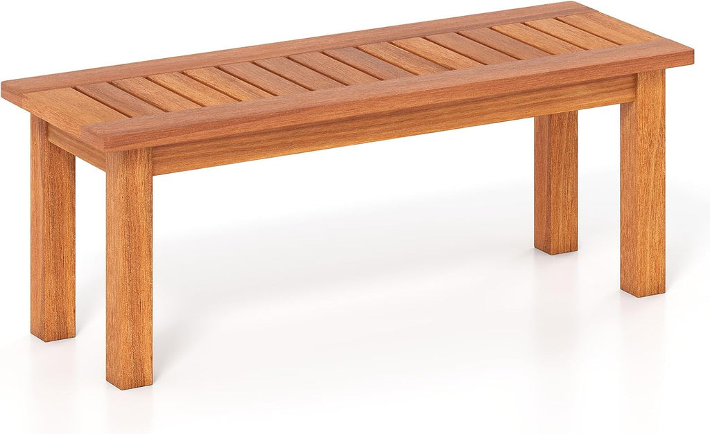 Rustic Teak Finish Solid Wood Plant Stand