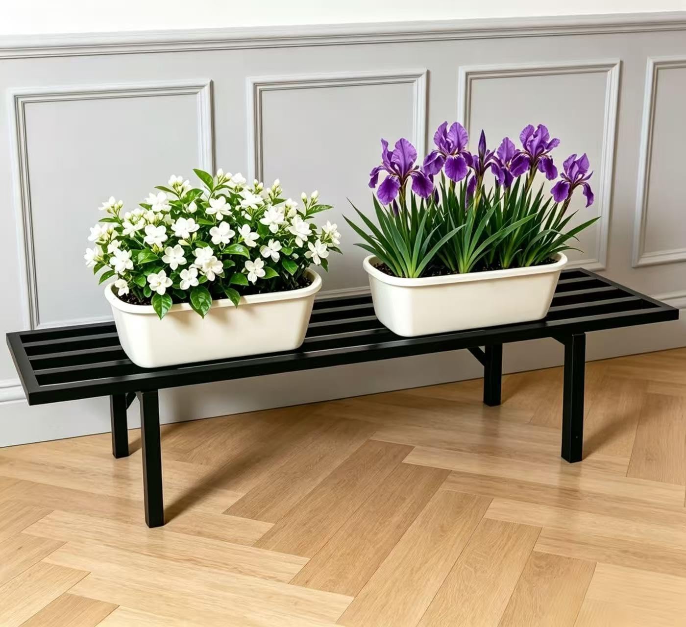 Single Tier Metal Window Garden Plant Stand