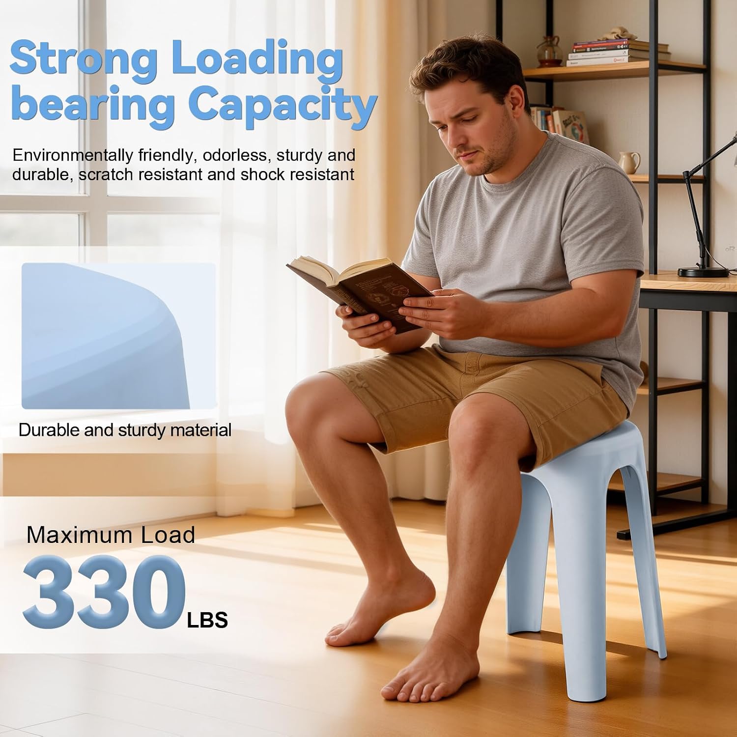 Heavy Duty Stackable Nesting Plastic Stools