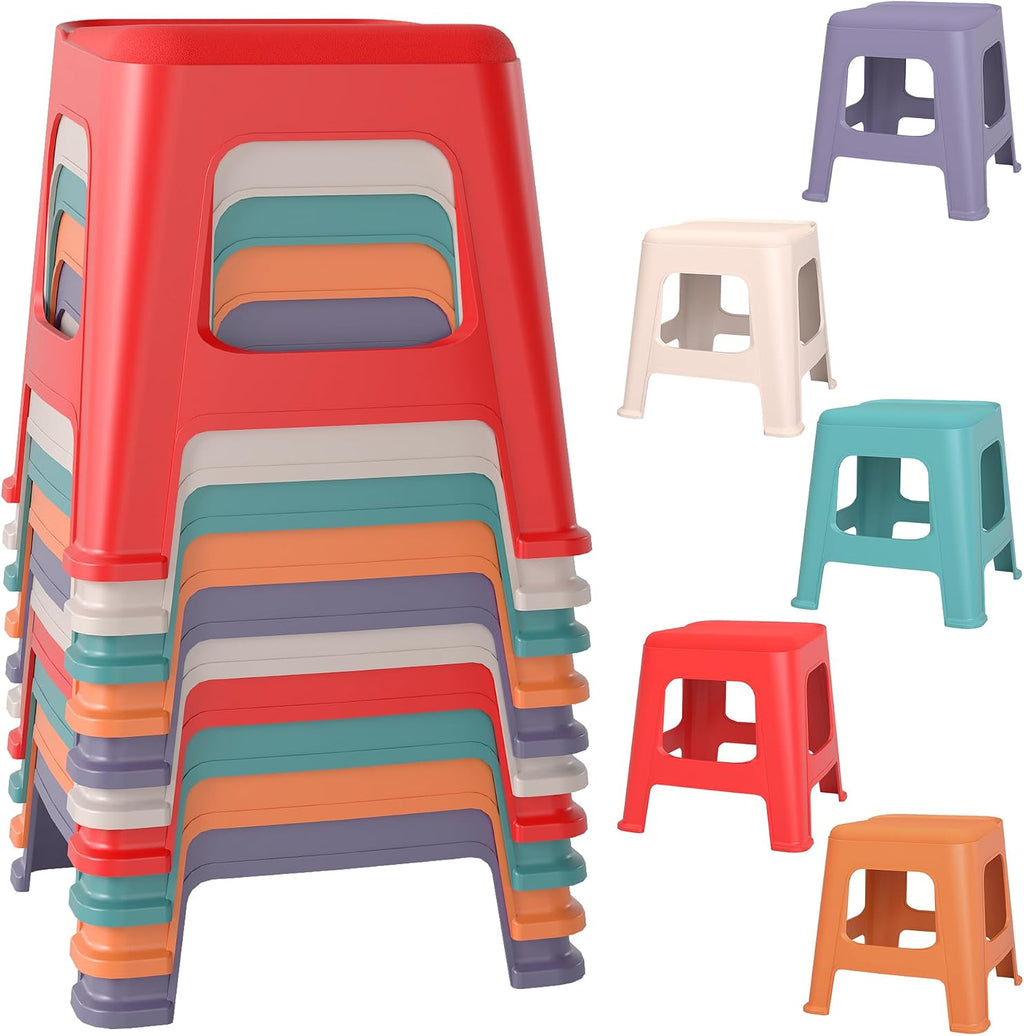 Colorful Nesting Plastic Portable Stackable Stools