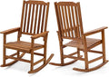 Natural Acacia Wood Outdoor Rocking Chairs