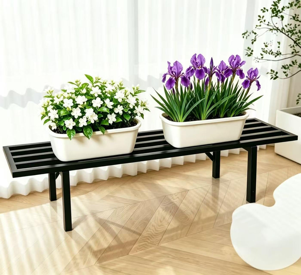 Single Tier Metal Window Garden Plant Stand