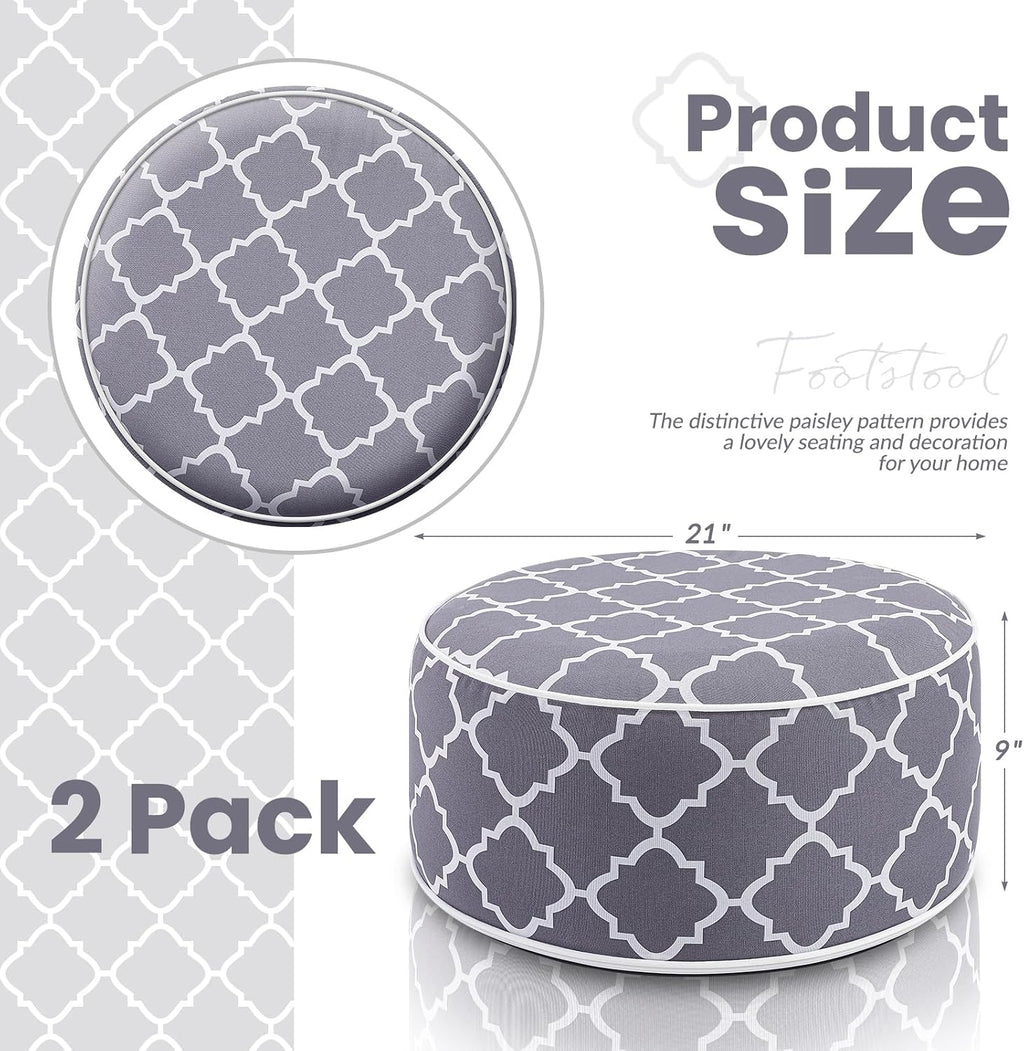 Round Inflatable Portable Waterproof Outdoor Ottomans