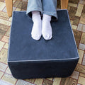 Navy Square Lightweight Patio Outdoor Ottoman