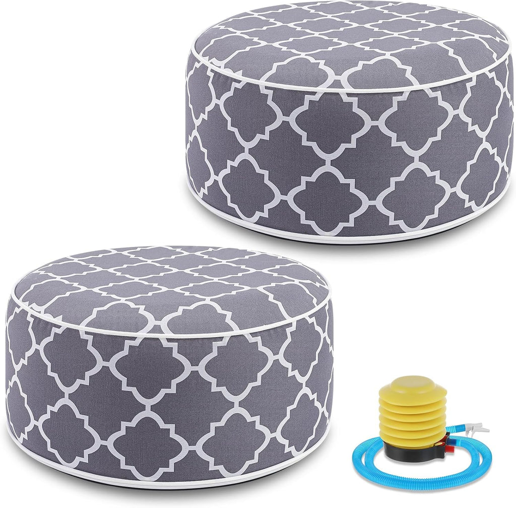 Round Inflatable Portable Waterproof Outdoor Ottomans
