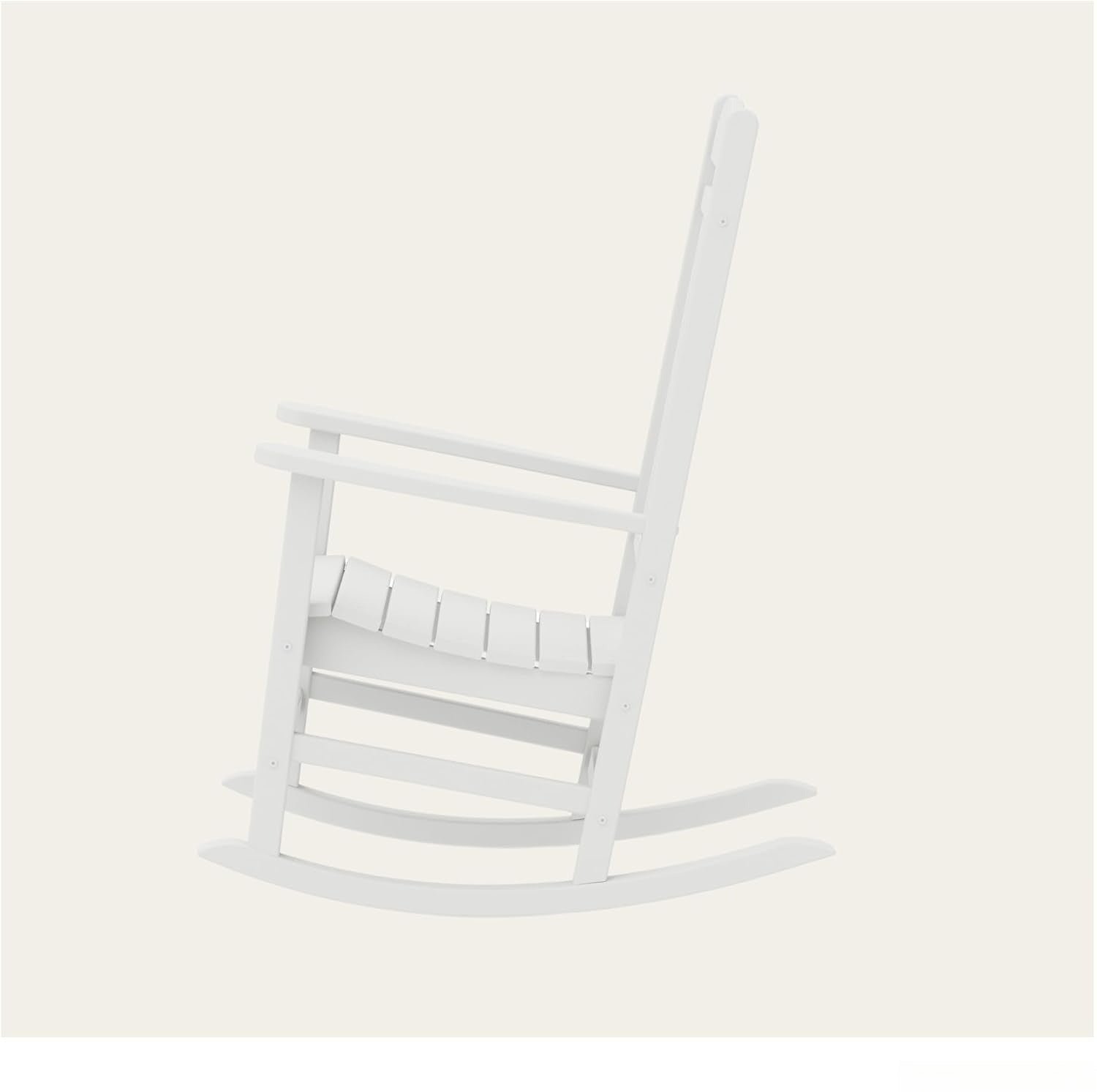 White Presidential Outdoor Rocking Patio Chair