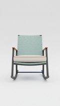 Modern Porch Rocking Chair with Wide Seat