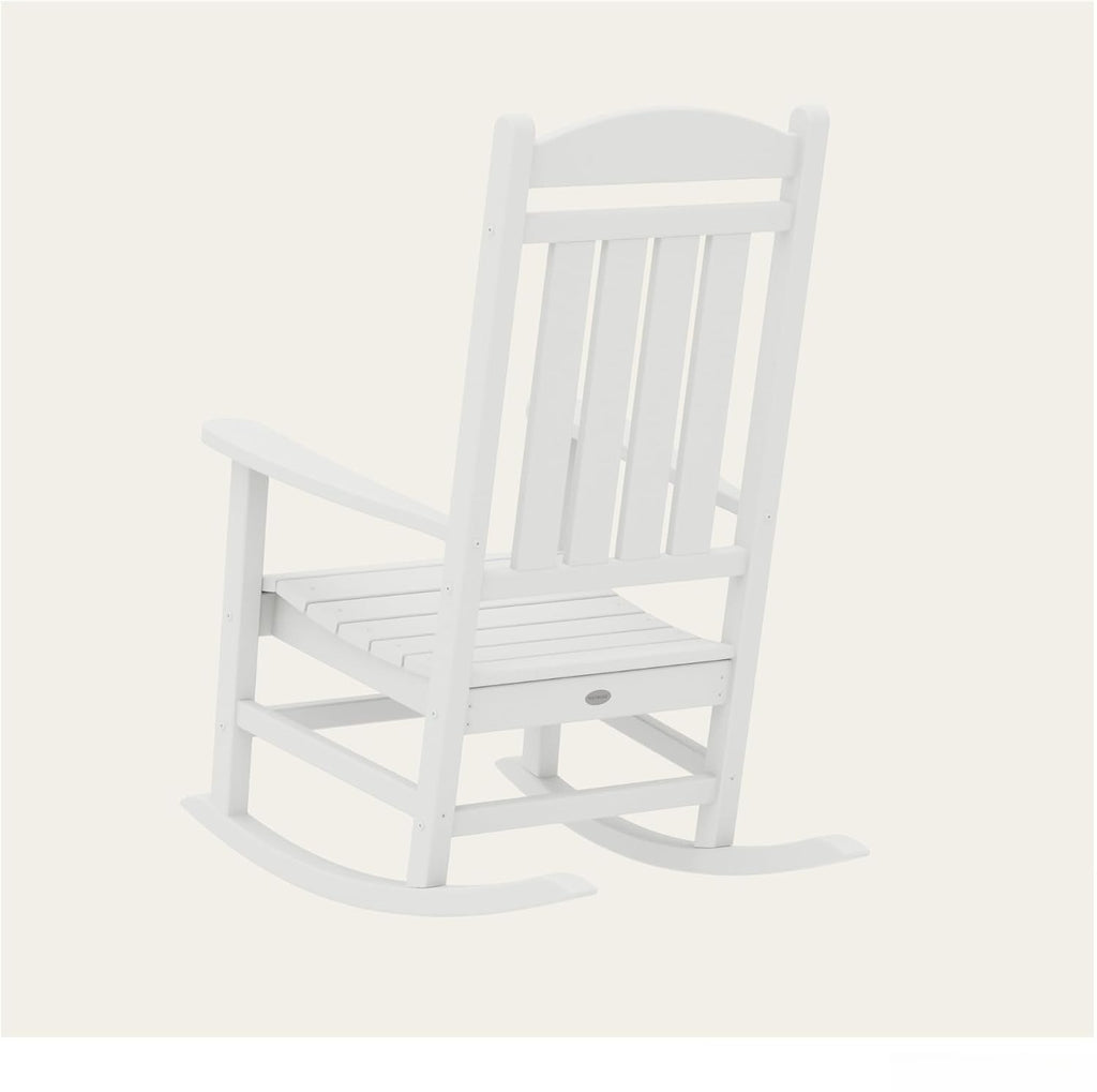 White Presidential Outdoor Rocking Patio Chair